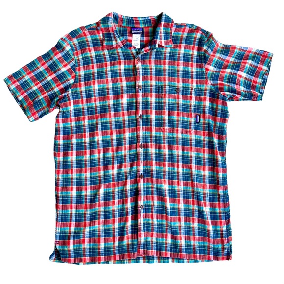 Patagonia Other - Patagonia untuck shirt relaxed fit 100% organic cotton shirt open weave. SZ-LG